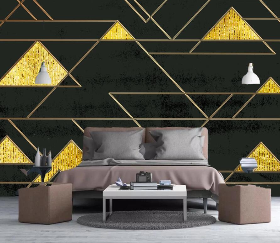 3D Triangle 1882 Wall Murals Wallpaper AJ Wallpaper 2 