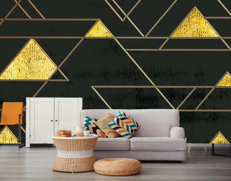 3D Triangle 1882 Wall Murals Wallpaper AJ Wallpaper 2 