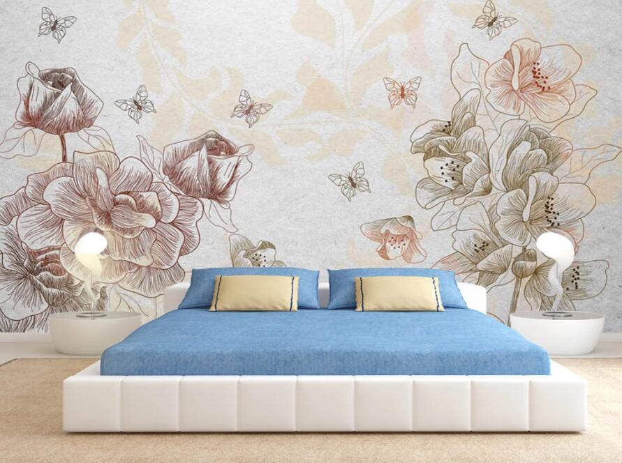 3D Flower 1104 Wall Murals Wallpaper AJ Wallpaper 2 