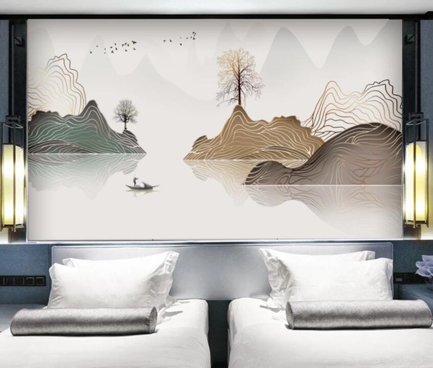 3D Valley River 2897 Wall Murals Wallpaper AJ Wallpaper 2 