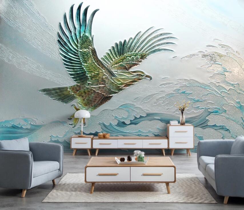 3D Eagle Spreading Wings 922 Wall Murals Wallpaper AJ Wallpaper 2 