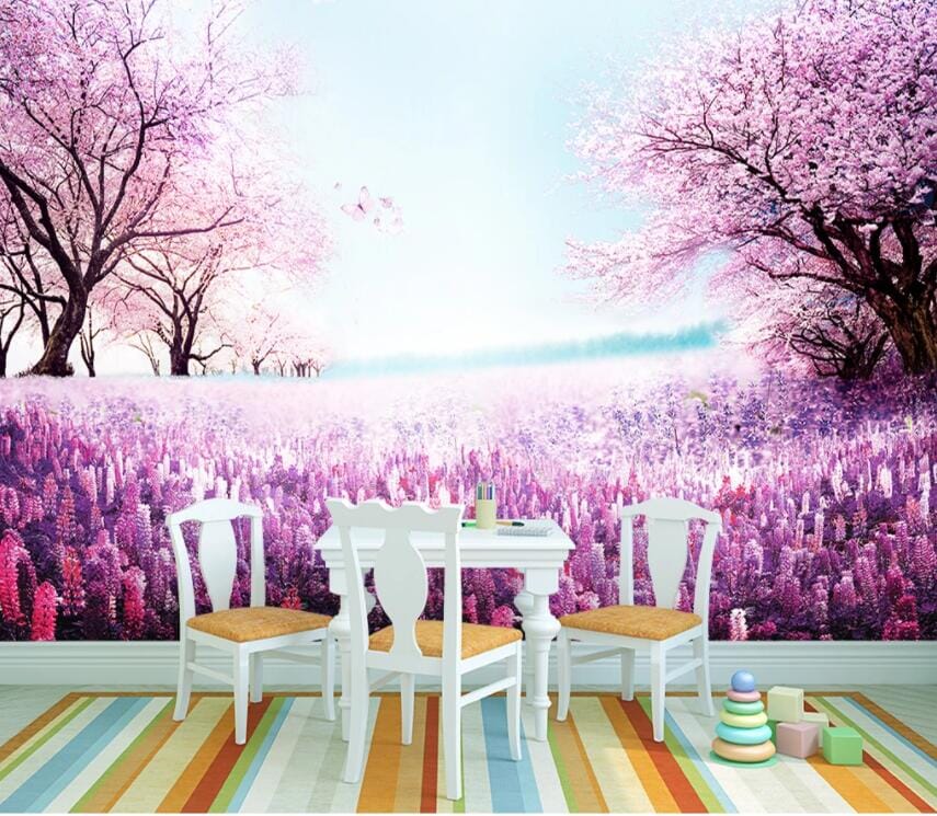 3D Cherry Tree 1850 Wall Murals Wallpaper AJ Wallpaper 2 