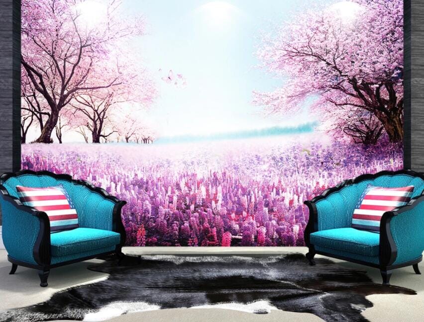 3D Cherry Tree 1850 Wall Murals Wallpaper AJ Wallpaper 2 