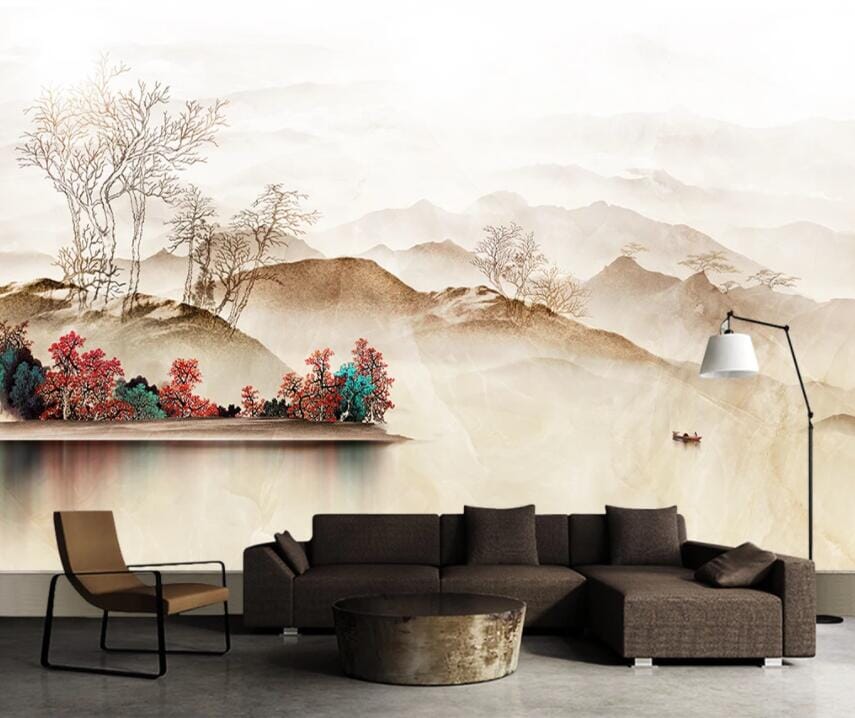 3D River Valley 1806 Wall Murals Wallpaper AJ Wallpaper 2 