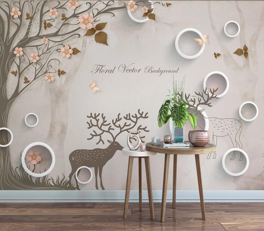 3D Forest Fawn 882 Wall Murals Wallpaper AJ Wallpaper 2 