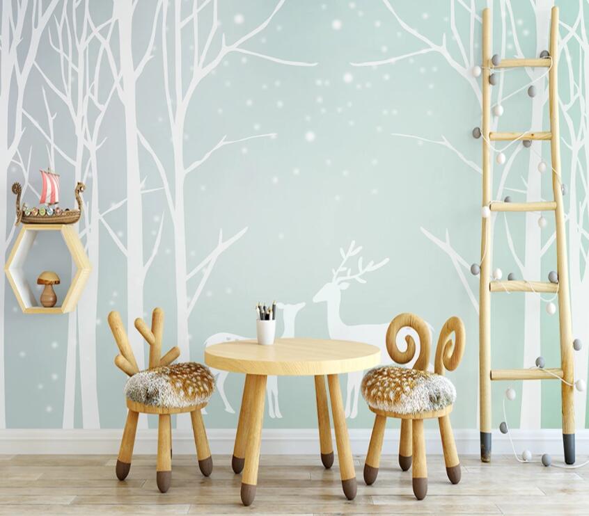 3D Forest Fawn 881 Wall Murals Wallpaper AJ Wallpaper 2 