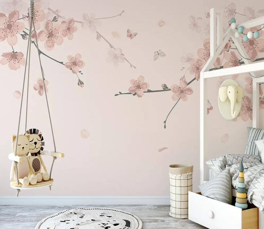 3D Pink Flowers 871 Wall Murals Wallpaper AJ Wallpaper 2 