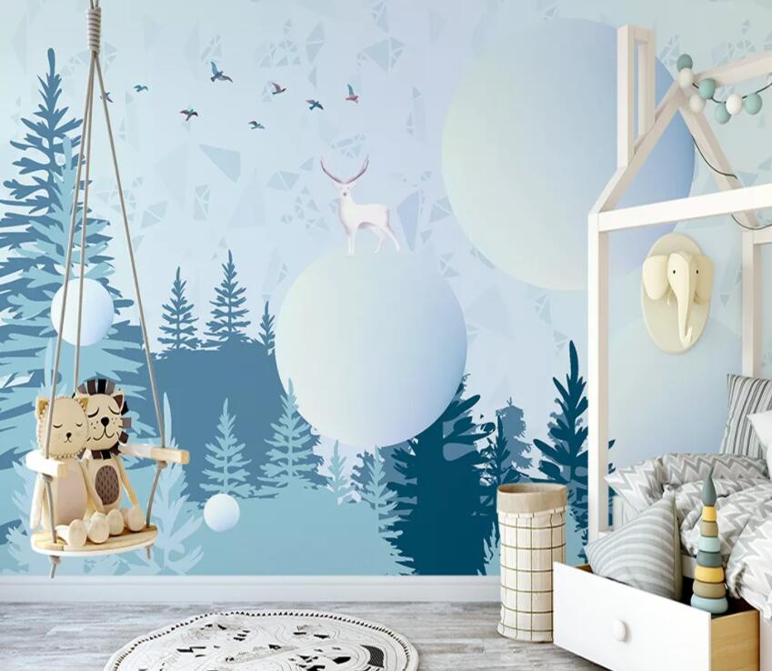 3D Forest Fawn 860 Wall Murals Wallpaper AJ Wallpaper 2 