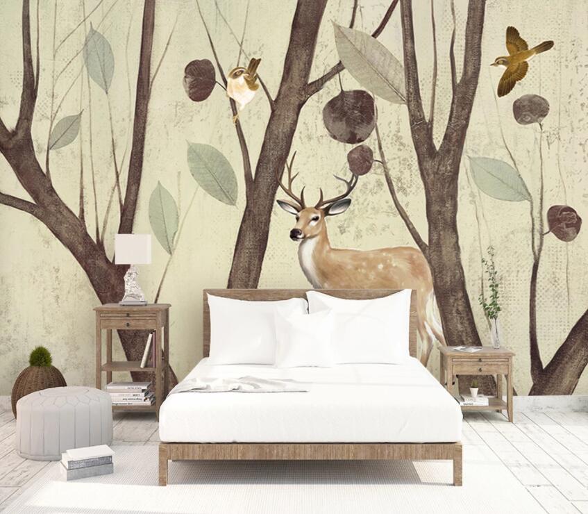3D Woods Deer 773 Wall Murals Wallpaper AJ Wallpaper 2 
