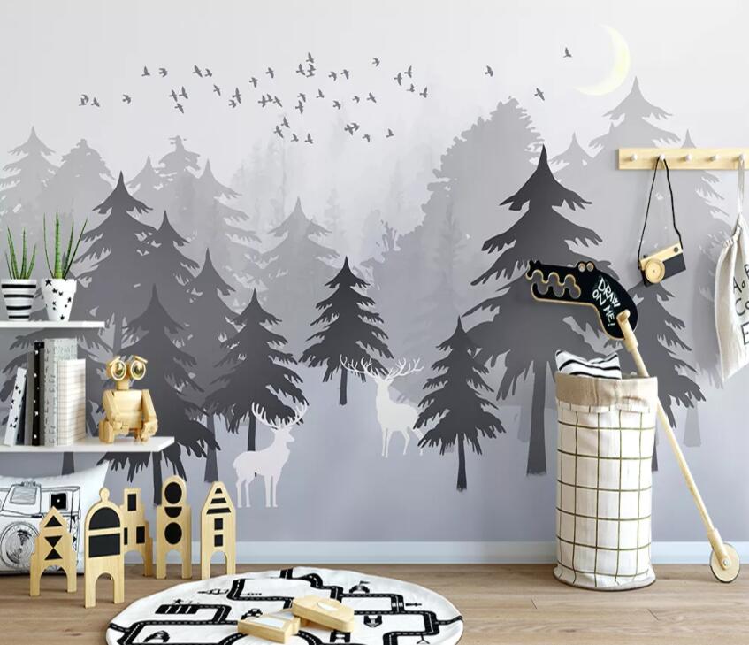 3D Misty Valley 754 Wall Murals Wallpaper AJ Wallpaper 2 