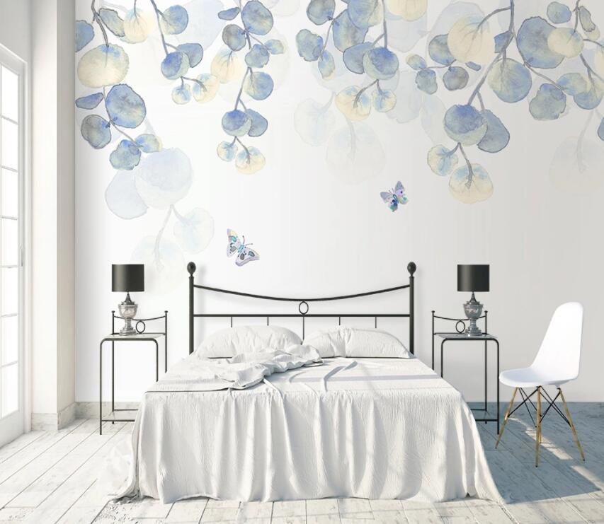 3D Colored Leaves 747 Wall Murals Wallpaper AJ Wallpaper 2 