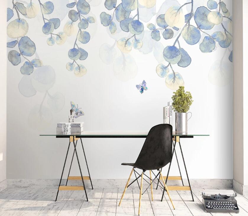 3D Colored Leaves 747 Wall Murals Wallpaper AJ Wallpaper 2 