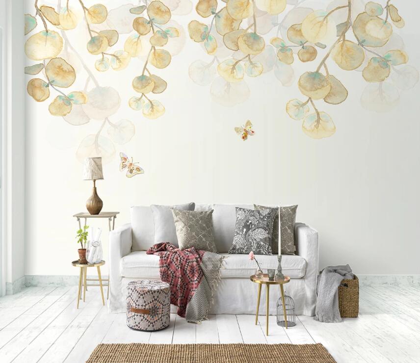 3D Colored Leaves 748 Wall Murals Wallpaper AJ Wallpaper 2 