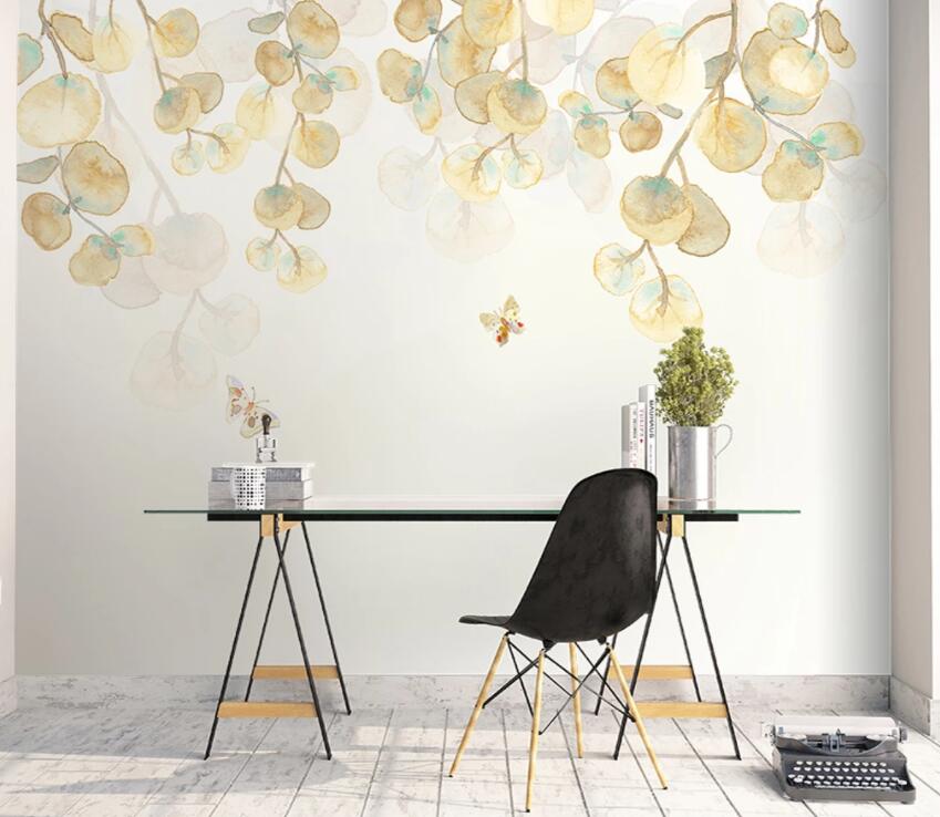 3D Colored Leaves 748 Wall Murals Wallpaper AJ Wallpaper 2 