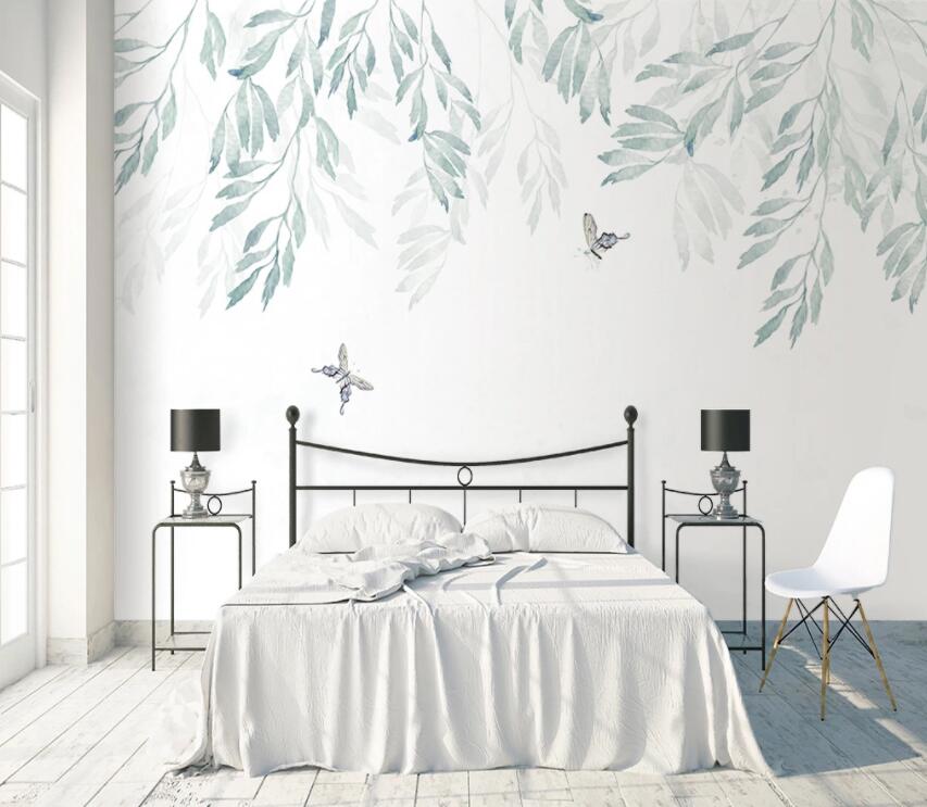 3D Leaves 739 Wall Murals Wallpaper AJ Wallpaper 2 