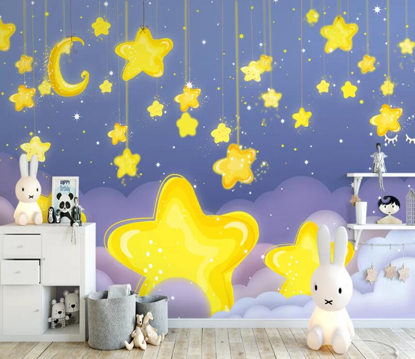 3D Star Twinkling 738 Wall Murals Wallpaper AJ Wallpaper 2 