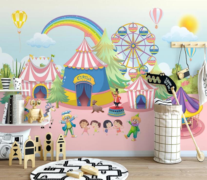 3D Color Amusement Park 719 Wall Murals Wallpaper AJ Wallpaper 2 