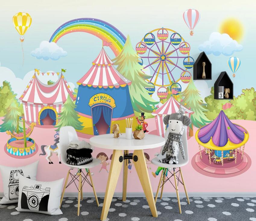 3D Color Amusement Park 719 Wall Murals Wallpaper AJ Wallpaper 2 