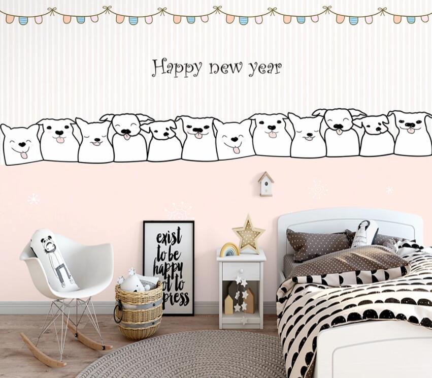 3D Cute Dog 691 Wall Murals Wallpaper AJ Wallpaper 2 