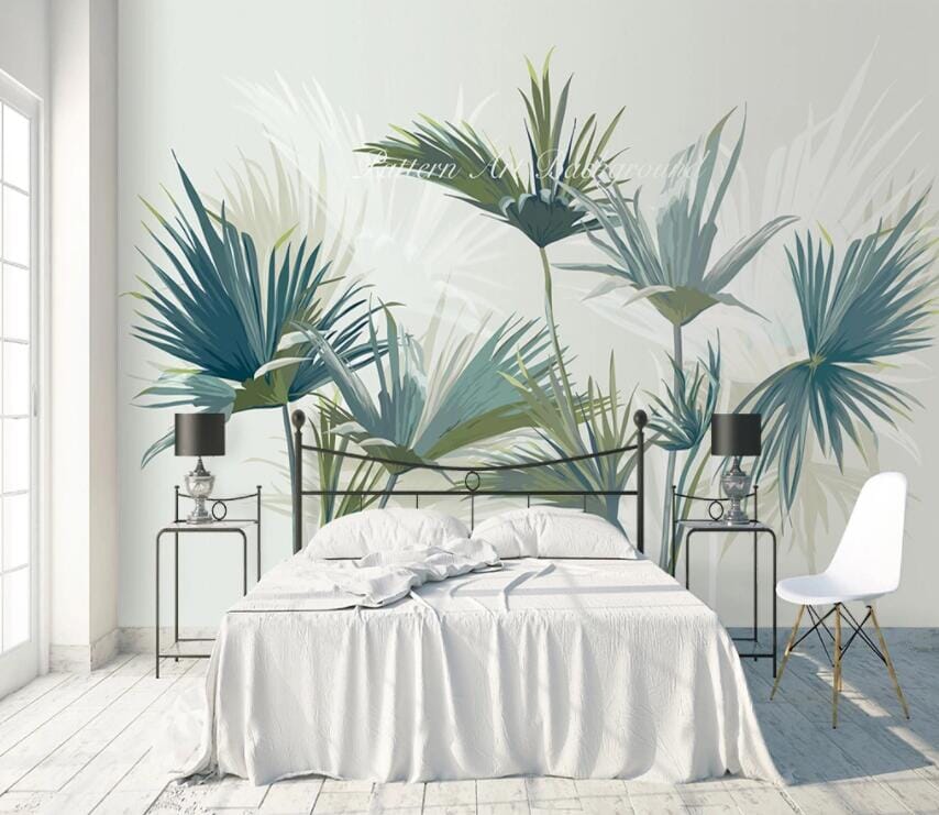 3D Green Leaf 1964 Wall Murals Wallpaper AJ Wallpaper 2 