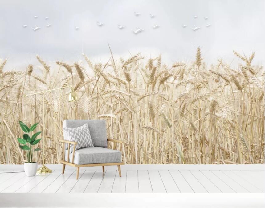 3D Reed Flock 1550 Wall Murals Wallpaper AJ Wallpaper 2 