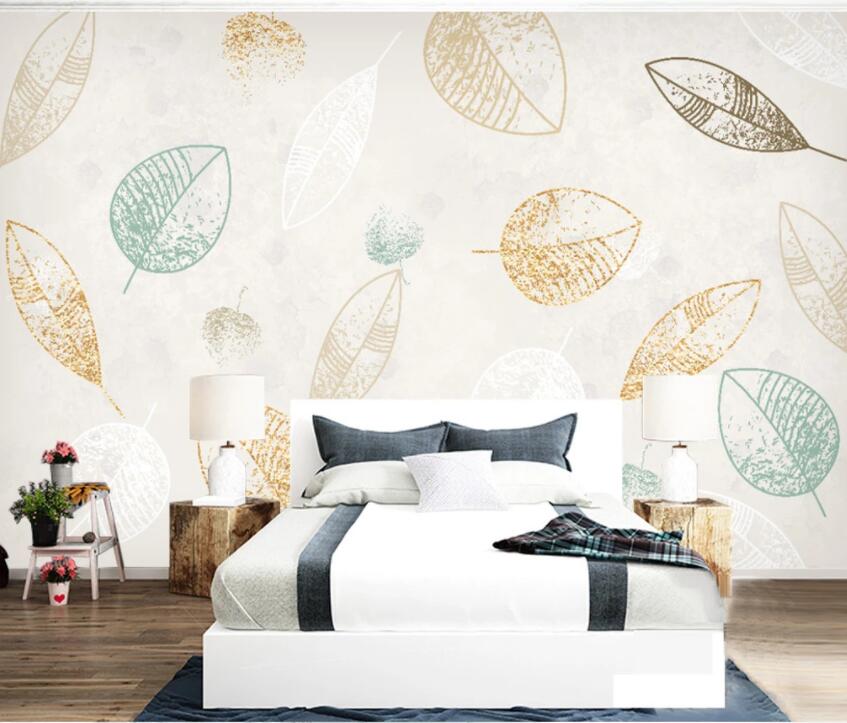 3D Colored Leaves 141 Wall Murals Wallpaper AJ Wallpaper 2 