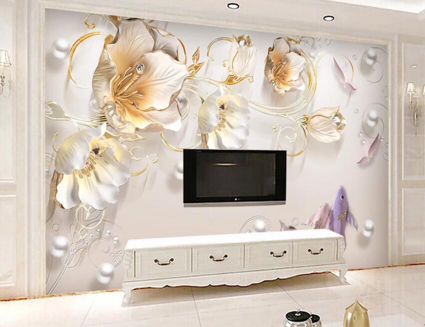 3D Flower 1414 Wall Murals Wallpaper AJ Wallpaper 2 