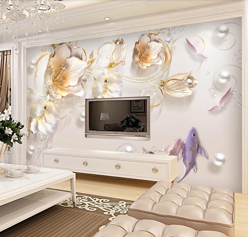 3D Flower 1414 Wall Murals Wallpaper AJ Wallpaper 2 