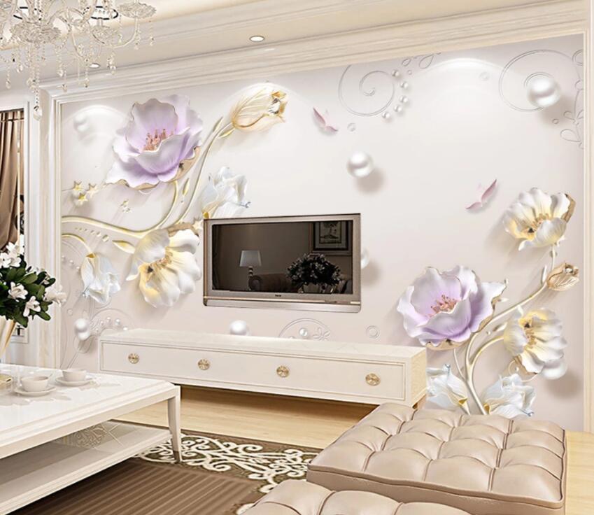 3D Flower 1340 Wall Murals Wallpaper AJ Wallpaper 2 