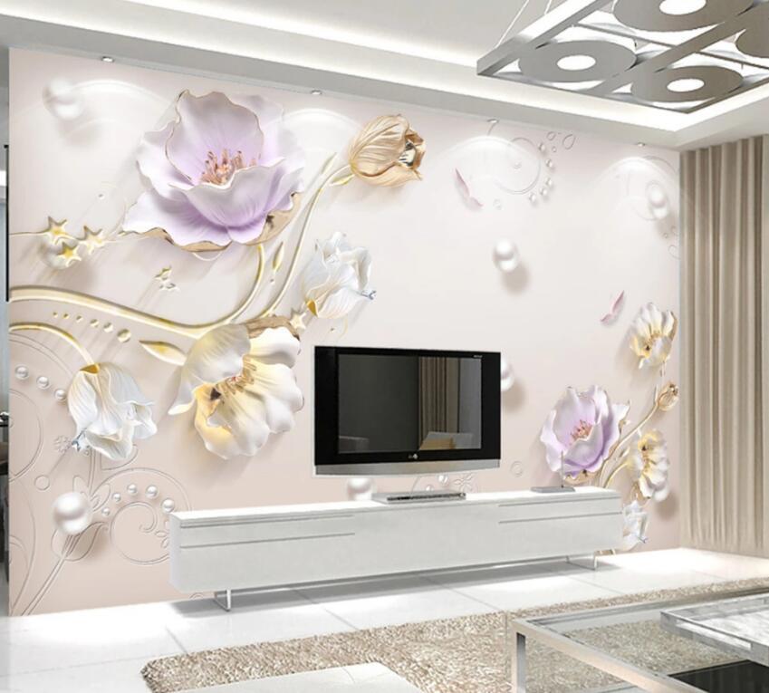 3D Flower 1340 Wall Murals Wallpaper AJ Wallpaper 2 