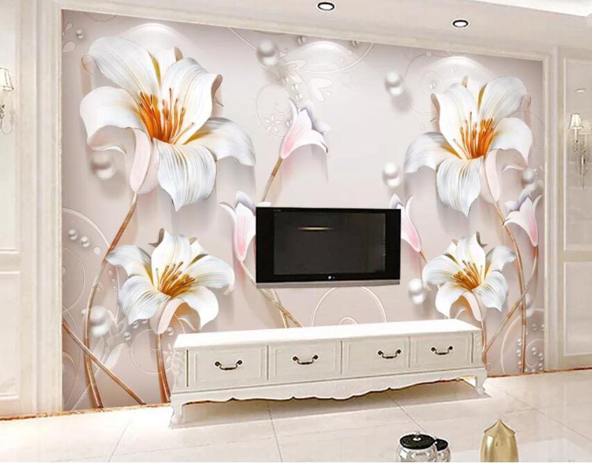 3D Lily 1272 Wall Murals Wallpaper AJ Wallpaper 2 