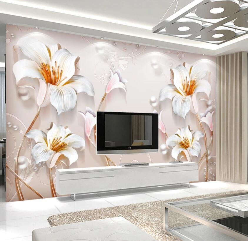 3D Lily 1272 Wall Murals Wallpaper AJ Wallpaper 2 