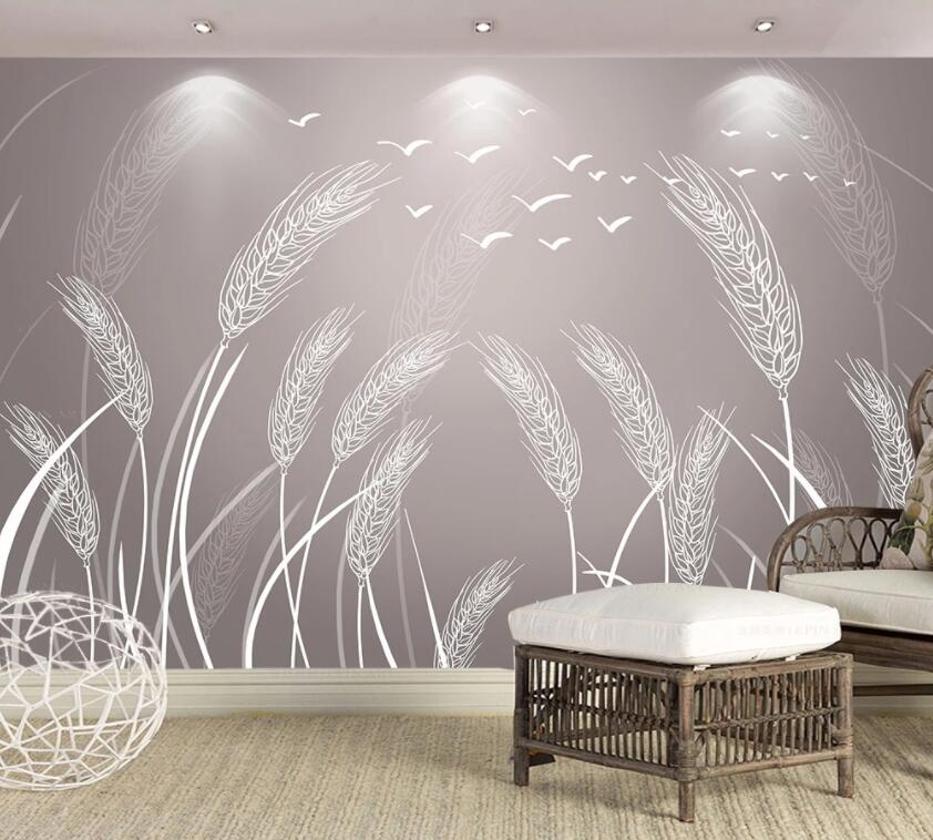 3D Reed Fluttering 1198 Wall Murals Wallpaper AJ Wallpaper 2 