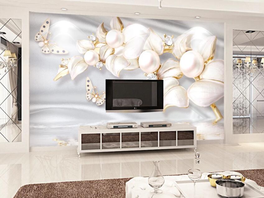3D Marble Flower 1191 Wall Murals Wallpaper AJ Wallpaper 2 