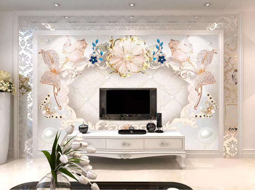 3D Marble Flower 1190 Wall Murals Wallpaper AJ Wallpaper 2 