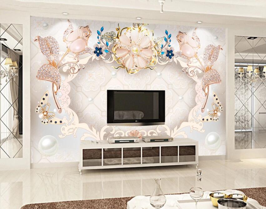 3D Marble Flower 1190 Wall Murals Wallpaper AJ Wallpaper 2 