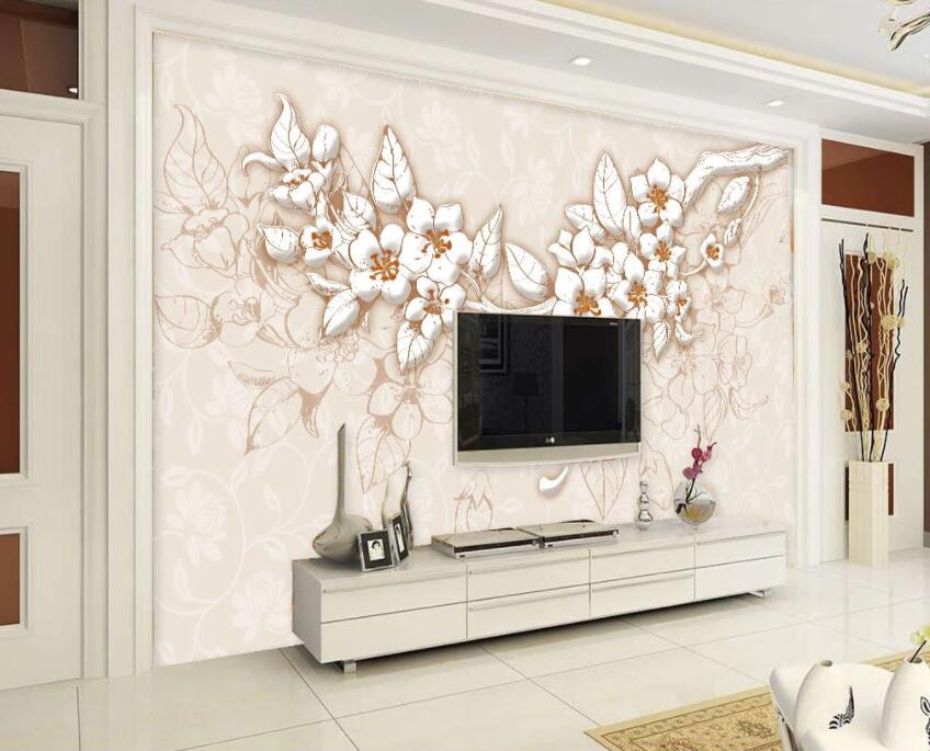 3D Marble Flower 1053 Wall Murals Wallpaper AJ Wallpaper 2 