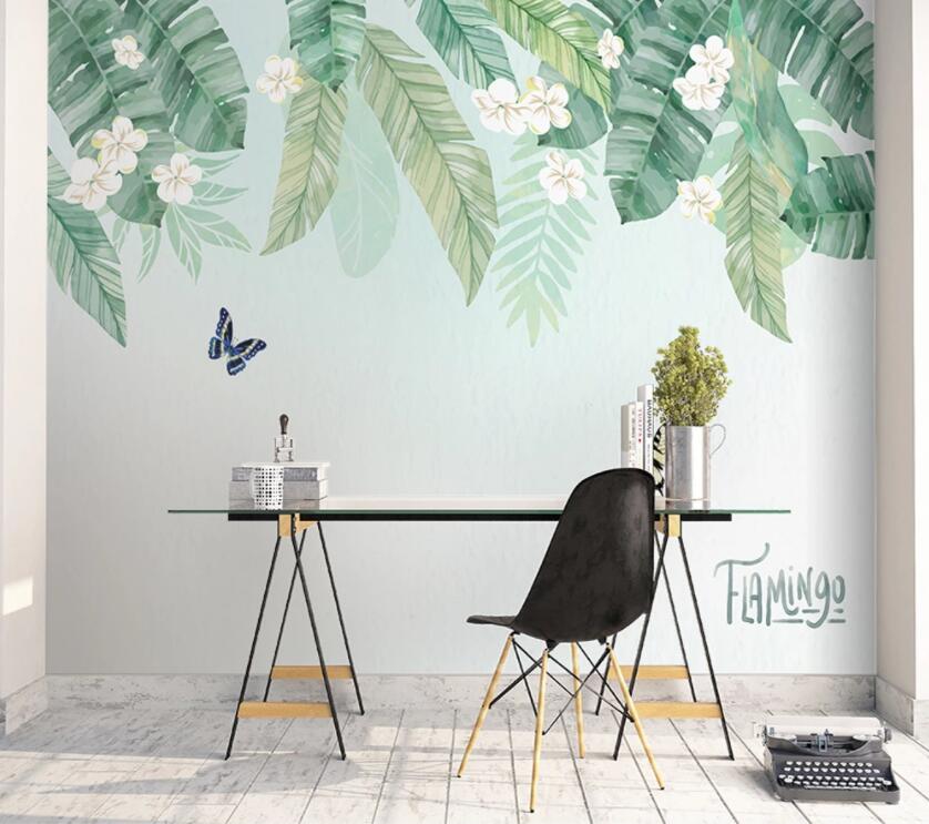 3D Green Leaves 535 Wall Murals Wallpaper AJ Wallpaper 2 