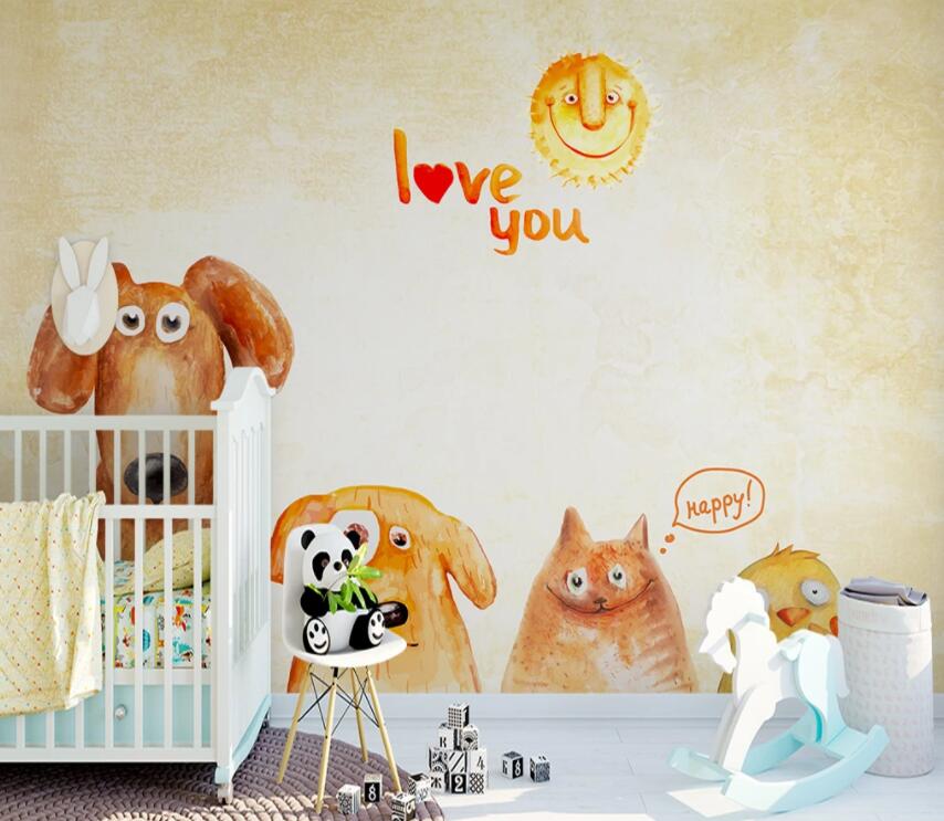 3D Cute Dog 506 Wall Murals Wallpaper AJ Wallpaper 2 