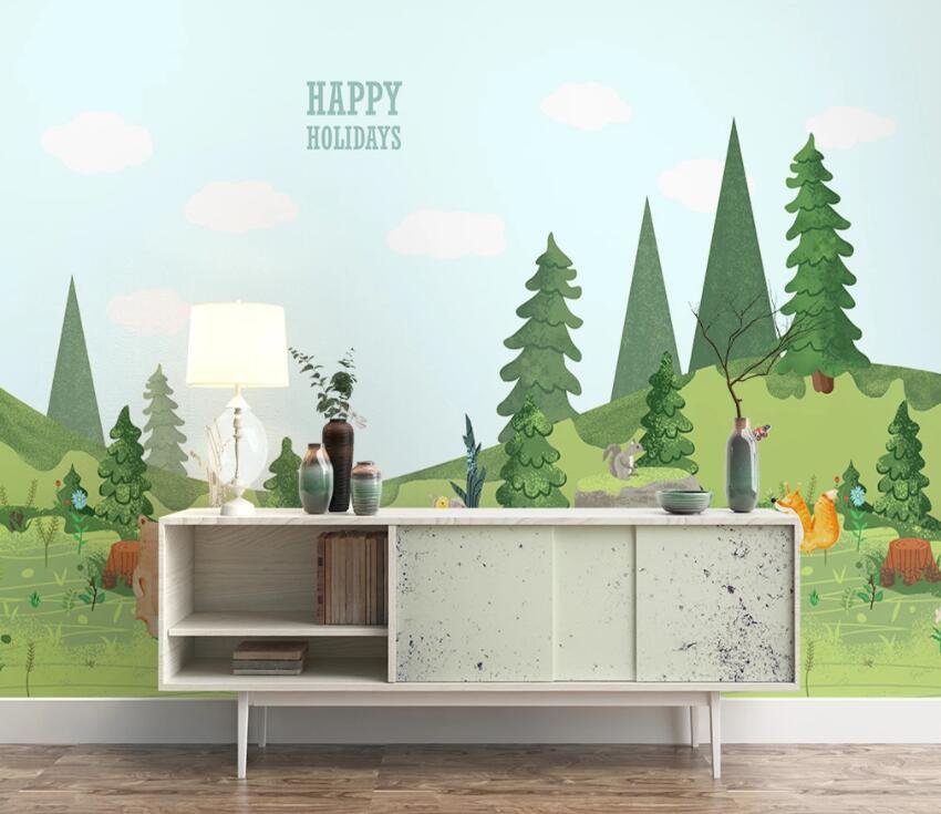 3D Forest Grassland 451 Wall Murals Wallpaper AJ Wallpaper 2 