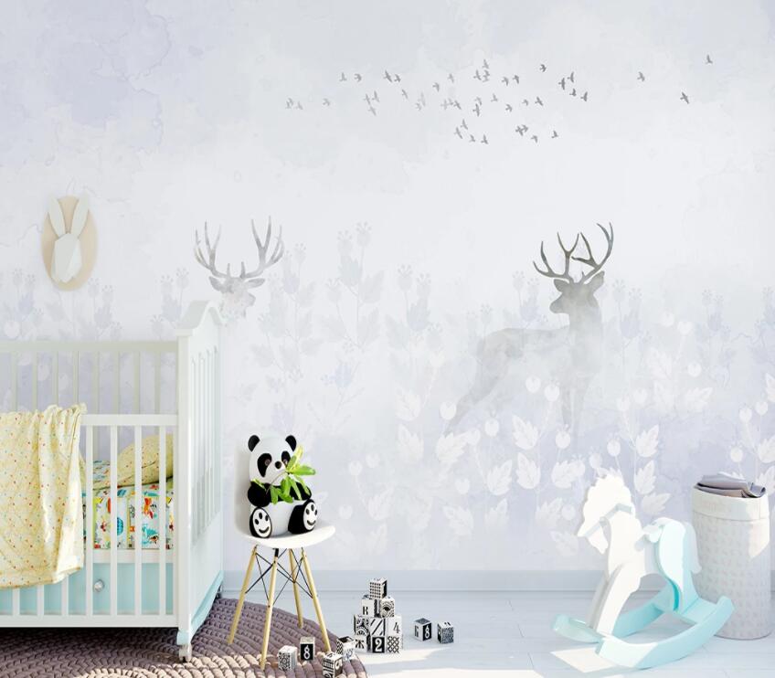 3D Foggy Forest 447 Wall Murals Wallpaper AJ Wallpaper 2 