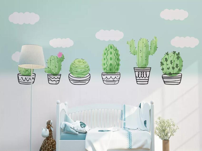 3D Green Plant 442 Wall Murals Wallpaper AJ Wallpaper 2 