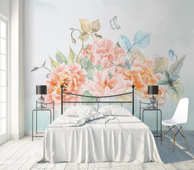 3D Colored Flowers 1731 Wall Murals Wallpaper AJ Wallpaper 2 