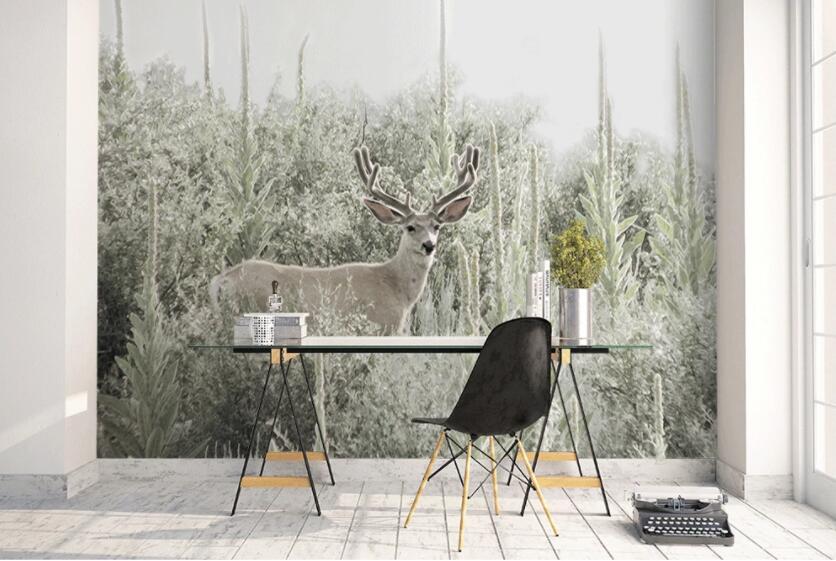 3D Deer Grass 196 Wall Murals Wallpaper AJ Wallpaper 2 