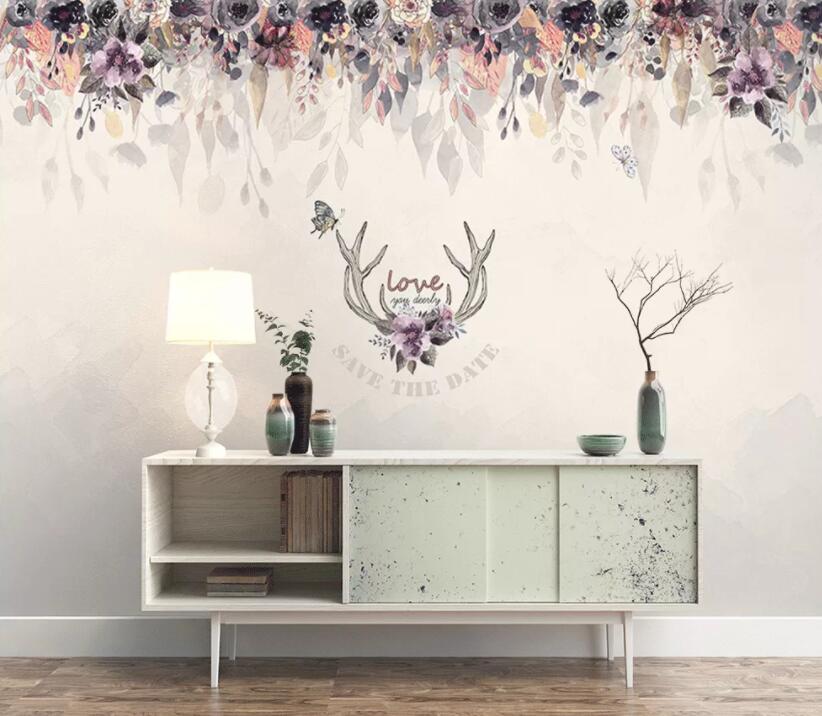 3D Elk Antler 153 Wall Murals Wallpaper AJ Wallpaper 2 