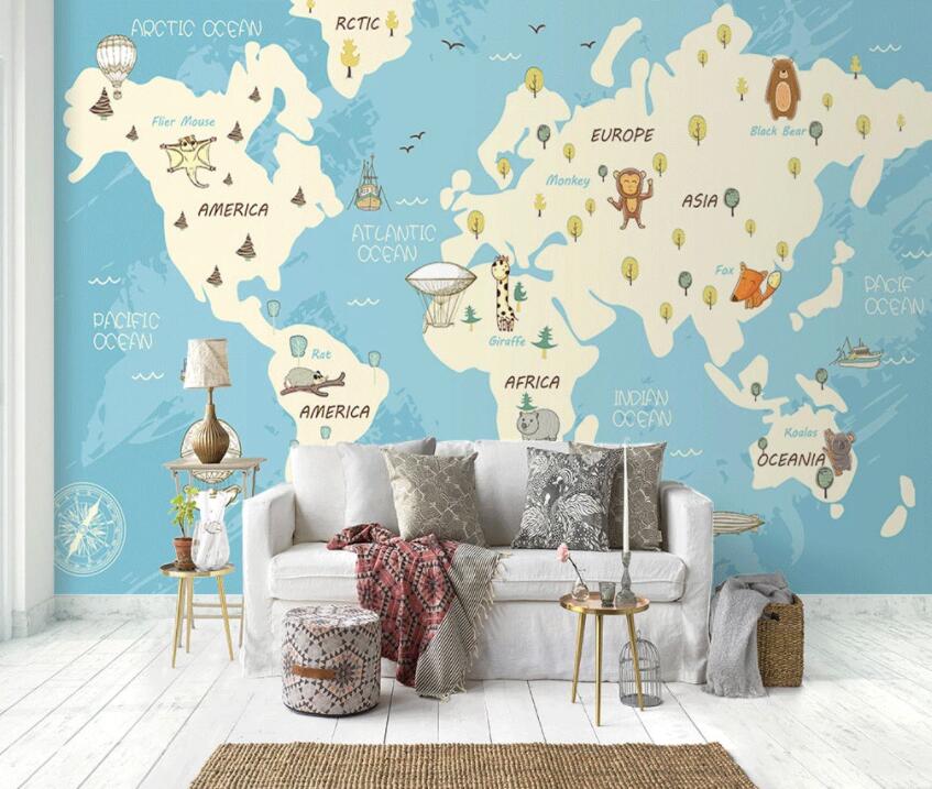 3D Map 128 Wall Murals Wallpaper AJ Wallpaper 2 