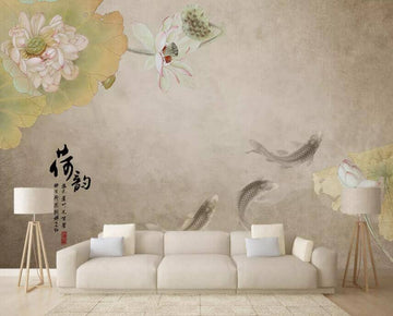 3D Lotus Flower 1422 Wall Murals Wallpaper AJ Wallpaper 2 