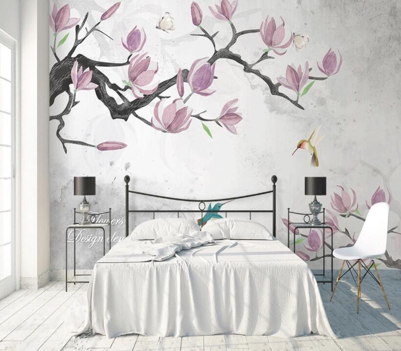 3D Pink Flowers 1466 Wall Murals Wallpaper AJ Wallpaper 2 