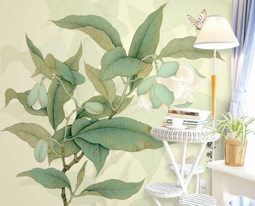 3D Leaves 1370 Wall Murals Wallpaper AJ Wallpaper 2 