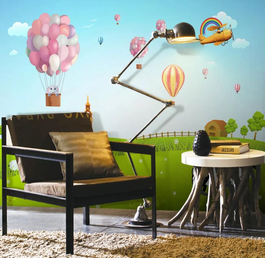 3D Hot Air Balloon 1368 Wall Murals Wallpaper AJ Wallpaper 2 